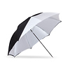 45 In. Optical White Satin with Removable Black Cover Umbrella Thumbnail 1