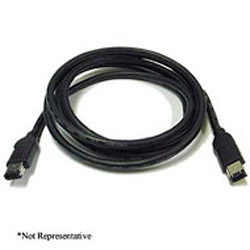 10ft. Firewire IEEE 1394 6Pin to 6Pin Black Cable Image 0