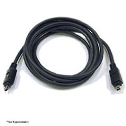 3ft. Firewire IEEE 1394 4Pin to 4Pin Black Cable Image 0